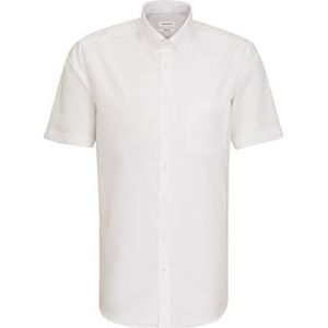 Seidensticker Modern strijkvrije 3011 zakelijke blouse, wit (01), 40 heren, Wit.