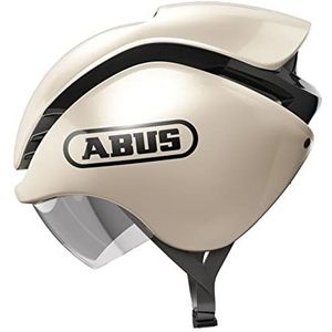 ABUS Gamechange Tri Fietshelm voor triatleten en racefietsers, aerodynamica voor het beste weer, voor dames en heren, goud, maat S