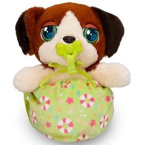 BABY PAWS Mini Beagle, pluche puppy met geluiden, overal mee naartoe te nemen dankzij de tas, speelgoed, cadeau voor meisjes en jongens vanaf 3 jaar
