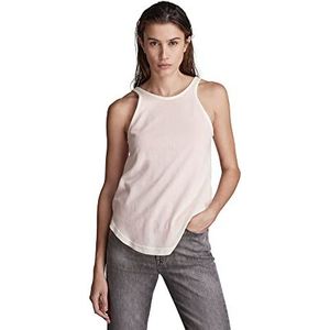 G-STAR RAW Double Layered Tank Top Dames T-Shirt, meerkleurig (Fiery Coral / Papyrus 4107-d299)