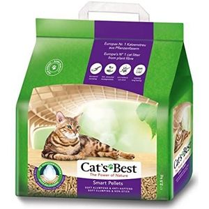 Cat's Best Smart Pellets Klonterende kattenbakvulling (2,5 kg) – biologisch afbreekbaar strooisel voor maximaal 7 weken gebruik – natuurlijk absorberend kattenbed