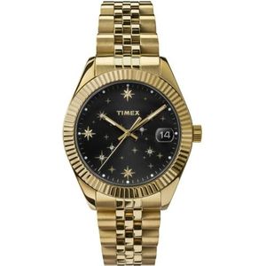 Timex Celestial Legacy Analoog dameshorloge met roestvrijstalen armband, Goud, TW2W21700
