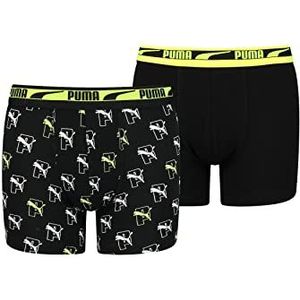 PUMA Boxershorts voor jongens, met logo, zwart combi