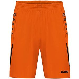 JAKO Challenge sportbroek voor heren, Neon Oranje/Zwart