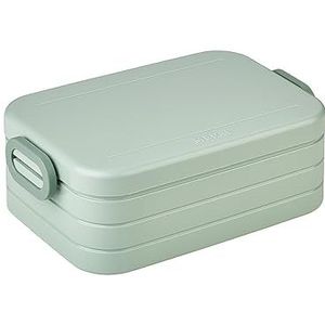 Mepal - Take a Break Midi lunchbox - Lunchbox voor onderweg - Voor 2 boterhammen of 4 sneetjes brood - Vaatwasserbestendig - 900 ml - Noors groen