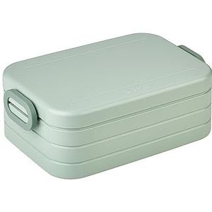 Mepal lunchbox Take A Break Large, broodtrommel met scheidingswand, geschikt voor maximaal 4 boterkoeken, 900 ml, nordic sage