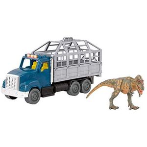 Terra Dinosaurus speelgoed - T-Rex Dino figuur en transport vrachtwagen met licht en geluid - voor kinderen vanaf 3 jaar (2 stuks)