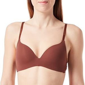 HUGO Robe sans Fil Las.Cut pour Femme - Brown210-85D