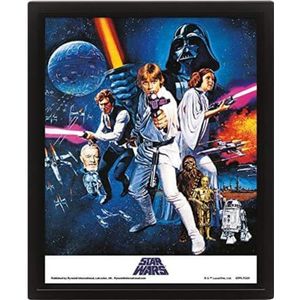 Star Wars 3D-fotolijst, 29 x 24 cm