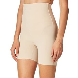 Maidenform Sleek Smoothers-Hi-Waist Shorts, figuurvormend, beige (Paris Nude), L Dames, Beige (Paris Nude)