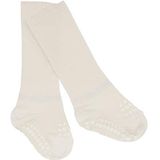 GoBabyGo Antislipsokken voor baby's, antislip ondersteuning voor actieve kinderen, bamboekatoen, 6-12 m (17-19 cm), gebroken wit