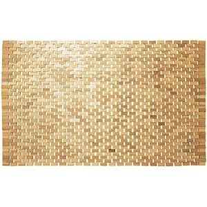 Sealskin Woodblock Badmat 52x90 cm - Antislip - Teak - Bruin
