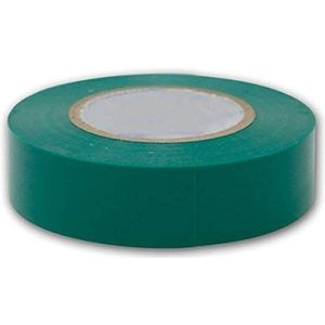 Groene isolatietape 20 x 19 mm elektrische tape reparatie afdichtingstape hoge flexibiliteit en hechting voor isolatie en etikettering