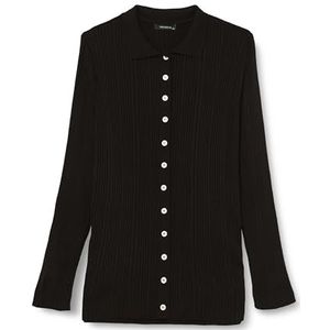 Trendyol Cardigan fin à manches longues pour femme - Grande taille, Noir, 5XL grande taille