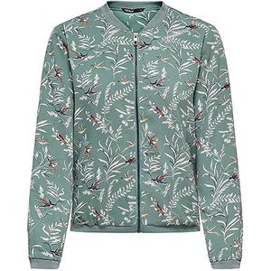 ONLY Onlvic Bomber Jacket Aop Ptm Bomberjack voor dames, Chinees groen / OP: Wild Birds