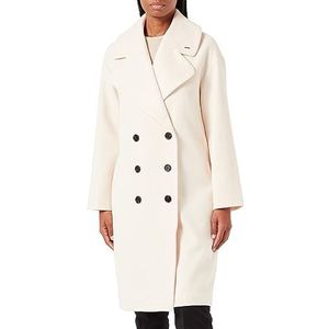 Mexx Midi Length Coat Damesjas, Witte parel