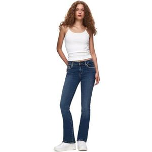 LTB Jeans Fallon 400 – Bootcut Mid Rise Basic-5 poches Dark Wash Bleu en mélange de coton – Taille W34L30, bleu, 34W / 30L