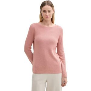 TOM TAILOR Pull pour femme, 24560 - Blush Rose mélangée, XXL