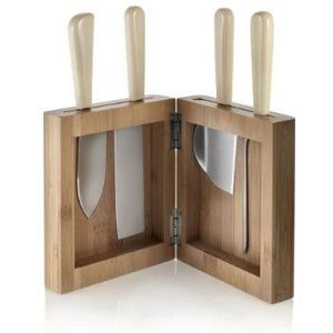 Alessi Messenblok ""kleine melkweg"", bamboe, bruin, eenheidsmaat