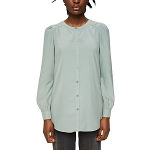 ESPRIT Lange blouse met Lenzing™ Ecovero ™, Dusty Green, 44, Dusty Groen