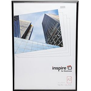 Hampton Frames EASYLOADER EASA2BKP fotolijst van geëxtrudeerd kunststof, 42 x 59 cm, zwart