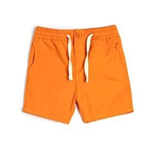 Koton Babyboys katoenen shorts met trekkoord, Oranje (Oranje 214)