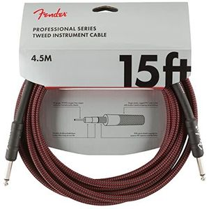 Fender Professional Series kabel 4,5 m rood tweed
