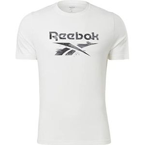 Reebok Modern camouflage T-shirt, wit, XS voor heren, wit, XS, Wit.