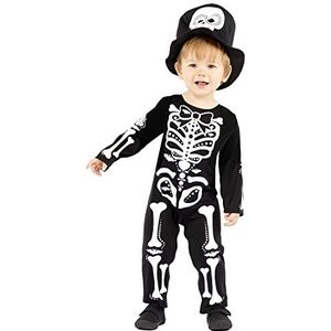 amscan 9914820 Costume de squelette d'Halloween pour enfants de 12 à 18 mois