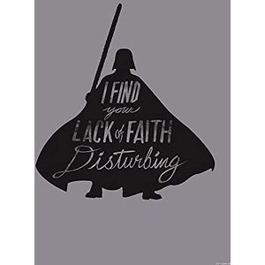 Komar Star Wars Silhouette Quotes Vader muurschildering 50x70cm (zonder lijst) kinderkamer decoratie