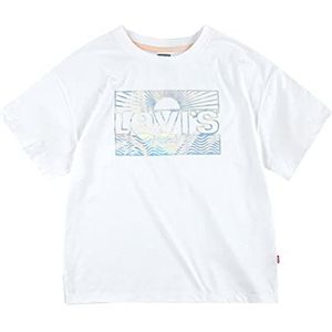 Levi's Kids Lvg oversized T-shirt voor meisjes, 10-16 jaar, Wit.