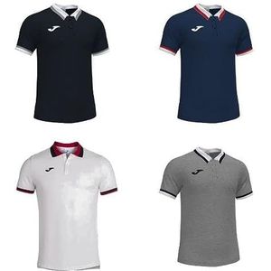 Joma M Comfort II Poloshirt voor volwassenen, korte mouwen, uniseks, Wit.