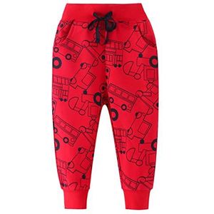 Pantaloni lunghi per ragazzi Lange broek voor kinderen, jongensbroek voor kinderen en jongeren (15 stuks), Rode auto