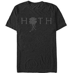 Star Wars Hoth Droid Organic Unisex T-shirt met korte mouwen, zwart, L, SCHWARZ
