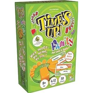 Repos Production | Time 's Up!: Family – groene versie met timer | gezelschapsspel | vanaf 8 jaar | 4-12 spelers | 30 minuten