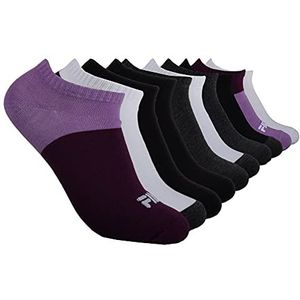 Fila Onzichtbare sokken onzichtbare sokken voor dames, Kleurblok paars (10 stuks)