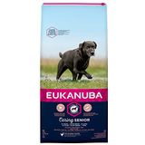 EUKANUBA Senior Droogvoer voor grote honden met verse kip