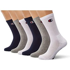 Champion Onder- en sokkenbeschermers (6 stuks) Unisex, blauw/wit/grijs