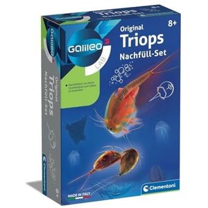 Galileo Lab: originele Triops navulverpakkingen voor observatie van prehistorische kreeften, speelgoed voor kinderen vanaf 8 jaar, biologie met aanraking voor kleine onderzoekers Clementoni 69935