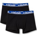 HEAD Heren boxershorts Basic Cale on, blauw/zwart, XL EU