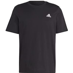 adidas Essentials Single Jersey geborduurd Small Logo Tee T-shirt met korte mouwen voor heren