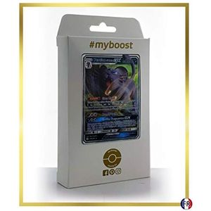Persian d'Alola-GX 129/236 Holo Reverse - Myboost X Sun & Maan 12 Cosmic Eclipse - Doos met 10 Franse Pokémon-kaarten