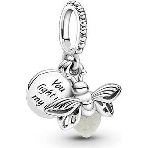 LaMenars Love Heart Mom Dangle Charm voor Pandora armband, 925 sterling zilver, liefdesbedels, verjaardag, jubileum-sieraden, geschenken voor vrouwen en meisjes, Zilver, Kubieke zirkoon