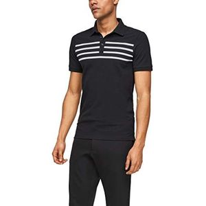 s.Oliver BLACK LABEL poloshirt heren, zwart gestreept