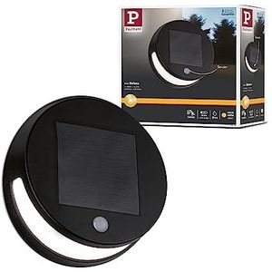 Paulmann Helena 94265 LED wandlamp op zonne-energie rond met buitenverlichting 3 W antraciet tuinverlichting kunststof 3000K