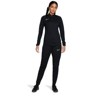 Nike Dames trainingspak W Nk Dry Acd Trk Suit, zwart/metallic goud, FD4120-013, M
