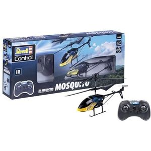 Revell Control I Mosquito RC helikopter I 2-kanaals infrarood afstandsbediening I Gyro-stabilisatie I LED-voorverlichting I incl. reservelotoren I LiPo-batterij en oplader I lengte 21 cm I