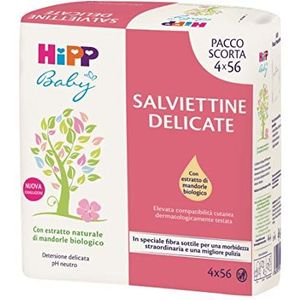 Hipp Baby - Delicate babydoekjes - zacht en zacht, normale borstelharen, 3 verpakkingen multipack - 14693,54 ml