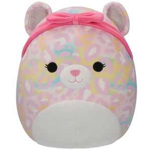 Squishmallows SQCR05426 Jazwares Michaela de regenboog luipaard 30 cm officieel pluche dier Jazwares superzacht pluche dier