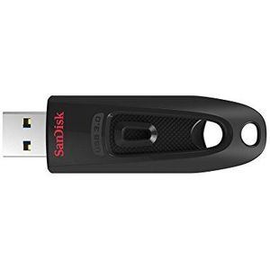 SanDisk Ultra USB 3.0 Stick, 128 GB, leessnelheid tot 130 MB/s, zwart, 20 stuks